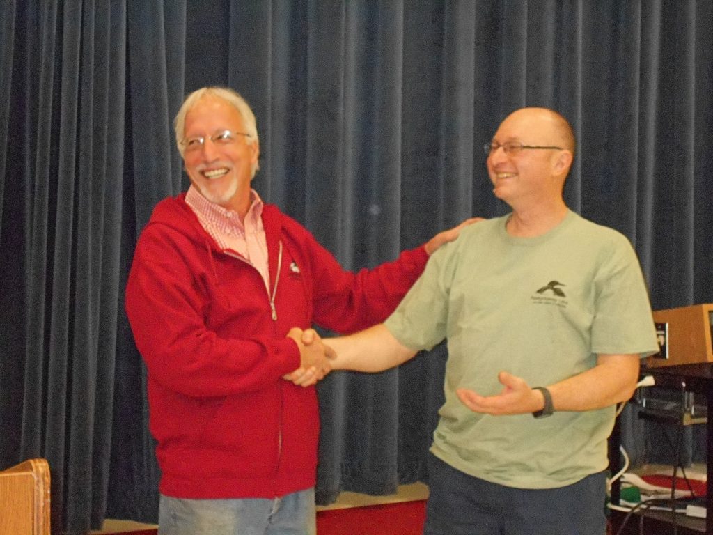 Outgoing President Tom Duffy with Incoming President John Decker