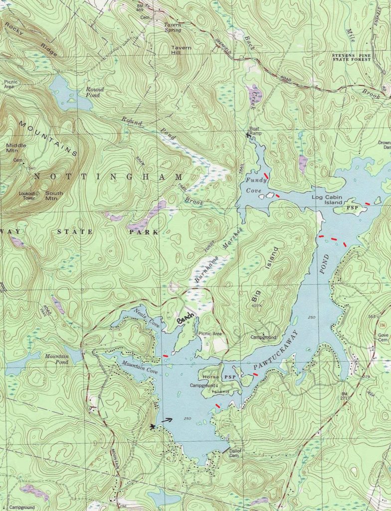 map-pawmap-gps-marked-for-no-wake – Pawtuckaway Lake Improvement ...