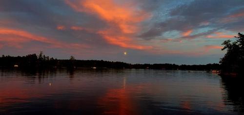moonrise and sunset