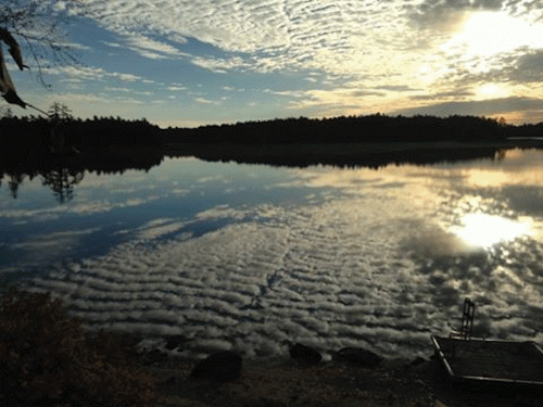 ribbed clouds in lake 2