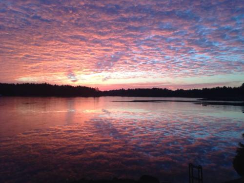 sunrise with clouds